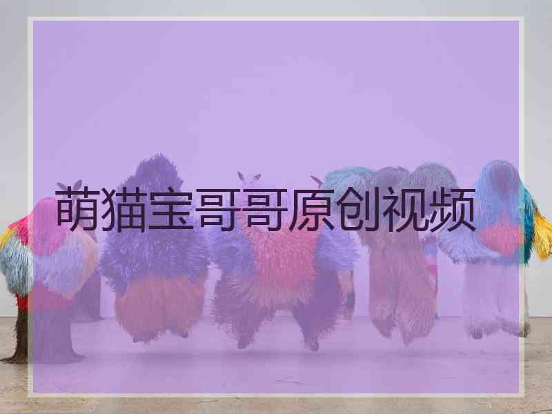 萌猫宝哥哥原创视频 萌猫宝哥哥原创视频