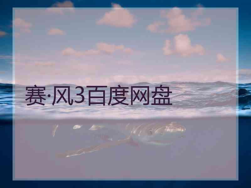 赛·风3百度网盘