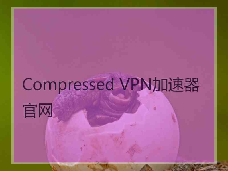 Compressed VPN加速器官网