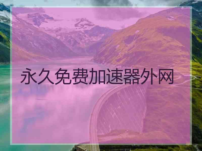 永久免费加速器外网