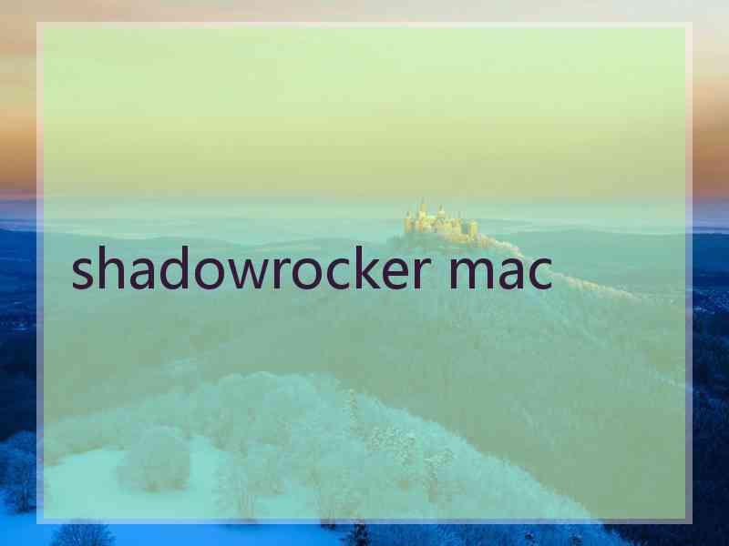 shadowrocker mac