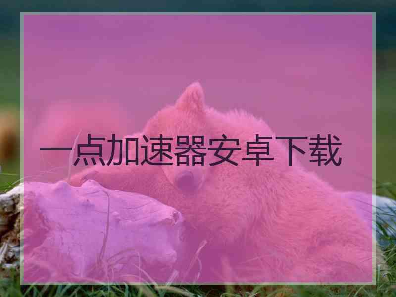 一点加速器安卓下载