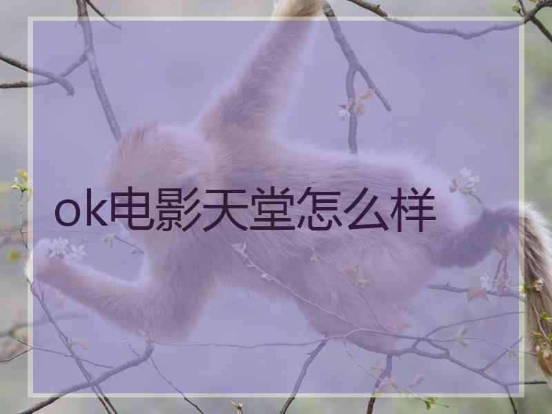 ok电影天堂怎么样
