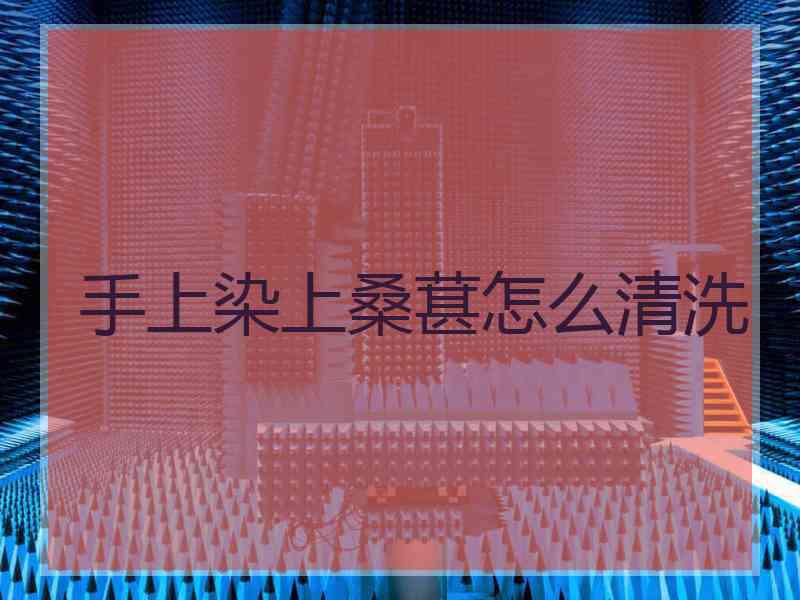 手上染上桑葚怎么清洗
