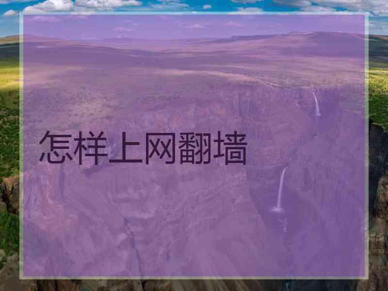 怎样上网翻墙