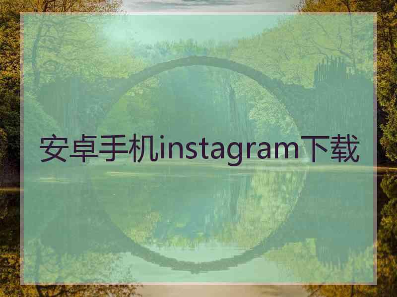 安卓手机instagram下载