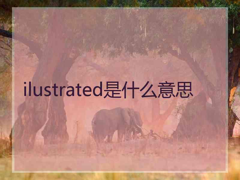 ilustrated是什么意思