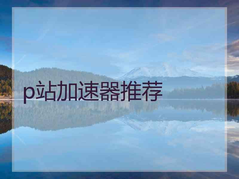 p站加速器推荐