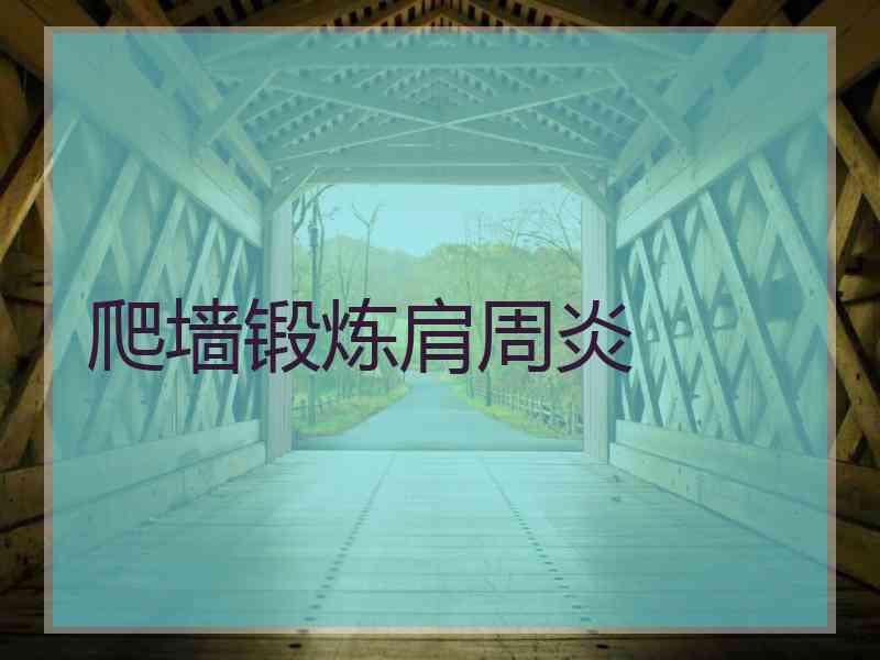 爬墙锻炼肩周炎