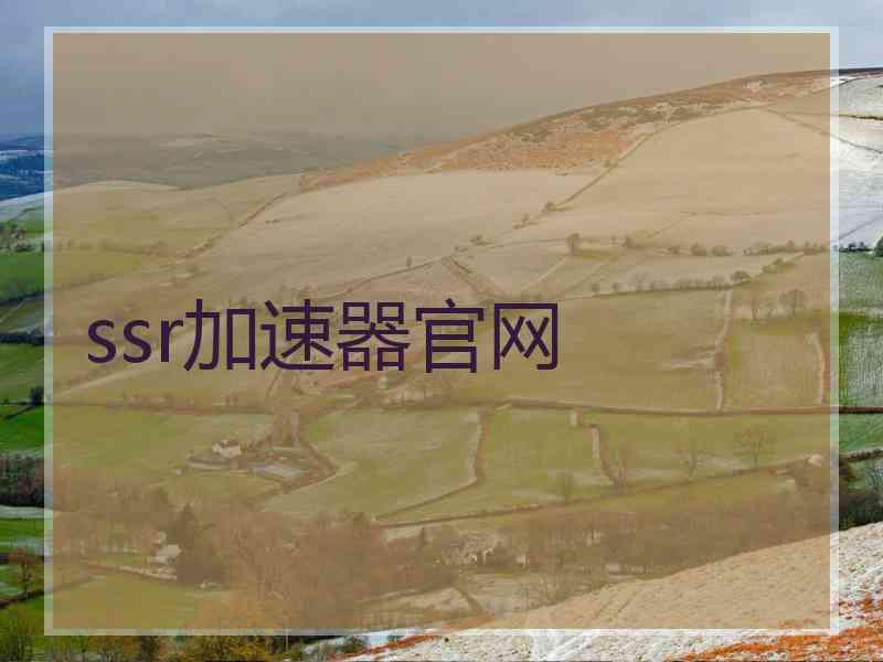 ssr加速器官网