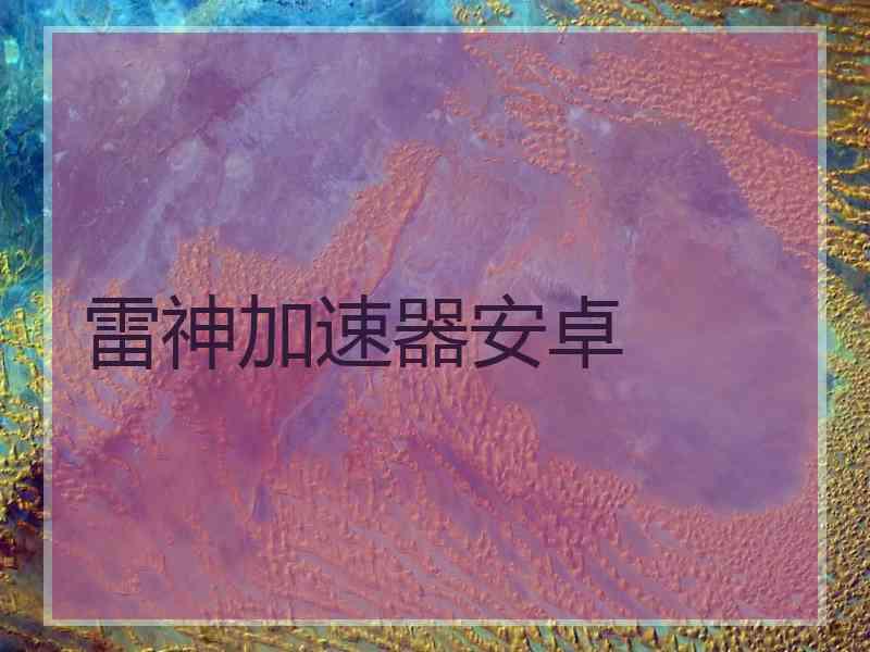 雷神加速器安卓