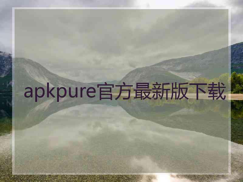 apkpure官方最新版下载