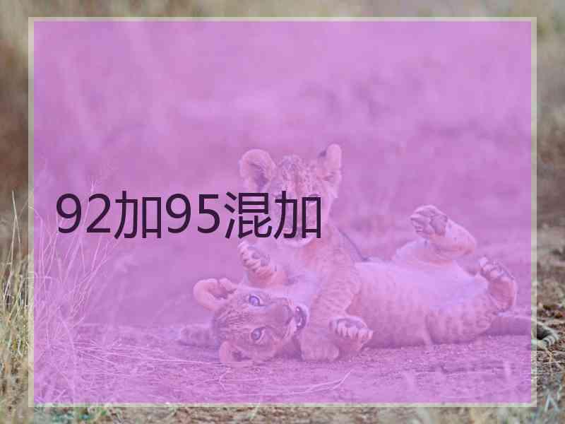 92加95混加