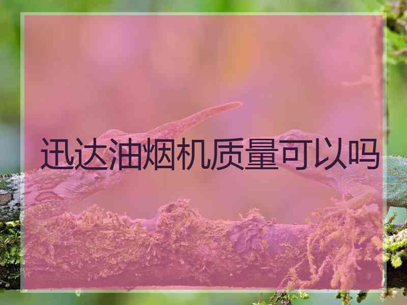 迅达油烟机质量可以吗