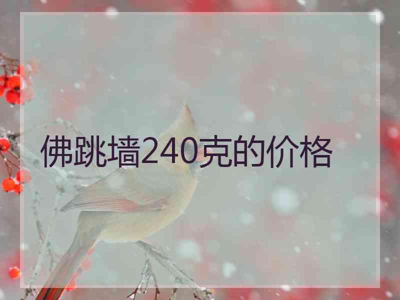 佛跳墙240克的价格