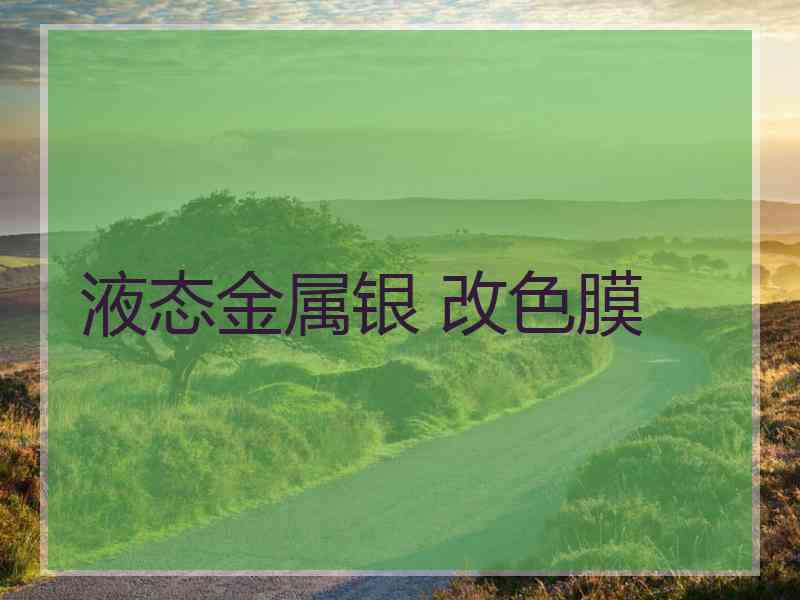 液态金属银 改色膜