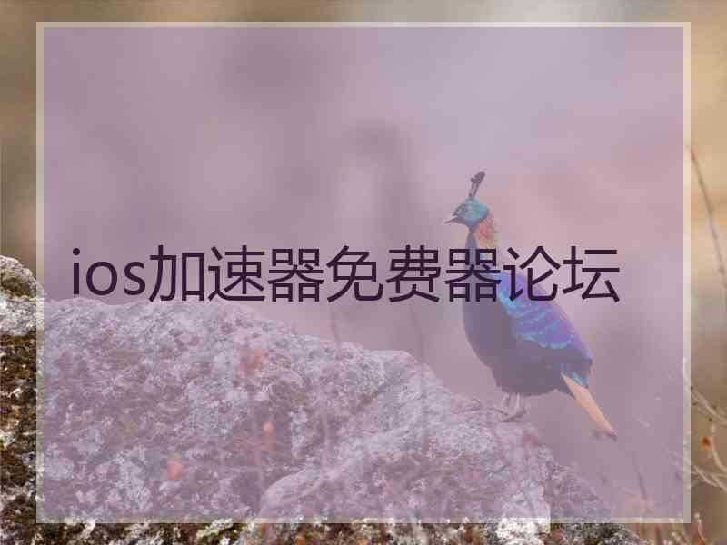 ios加速器免费器论坛