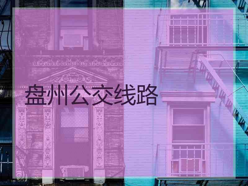 盘州公交线路