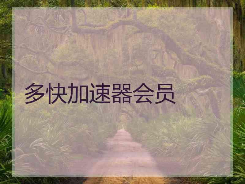 多快加速器会员