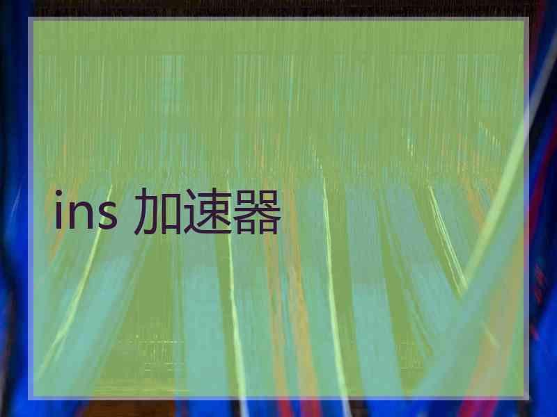 ins 加速器