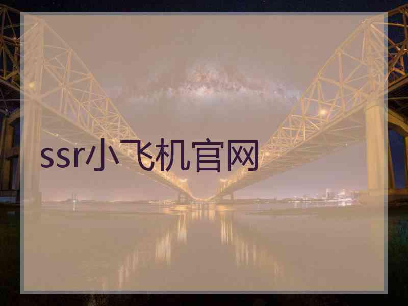ssr小飞机官网