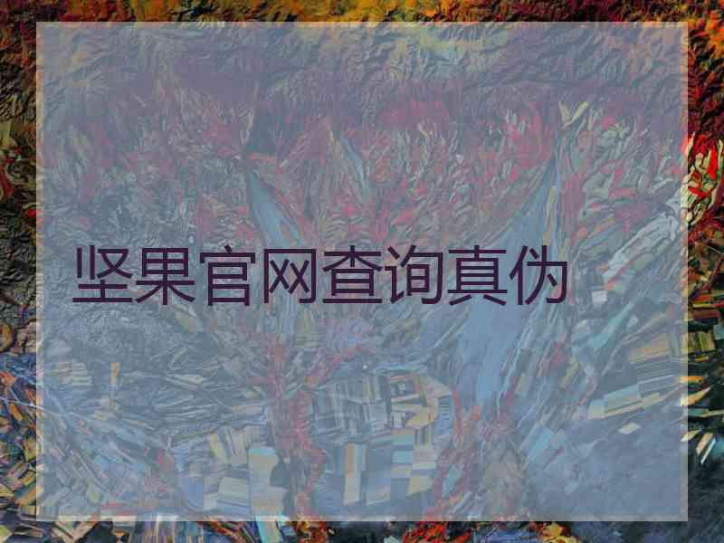 坚果官网查询真伪