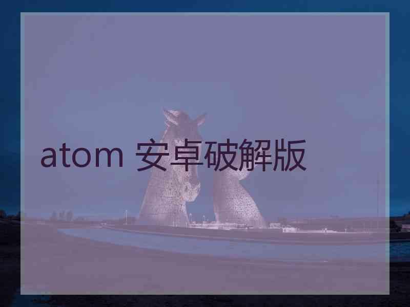 atom 安卓破解版