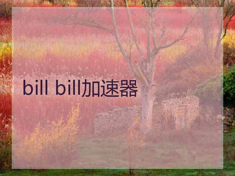 bill bill加速器