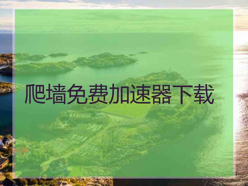 爬墙免费加速器下载