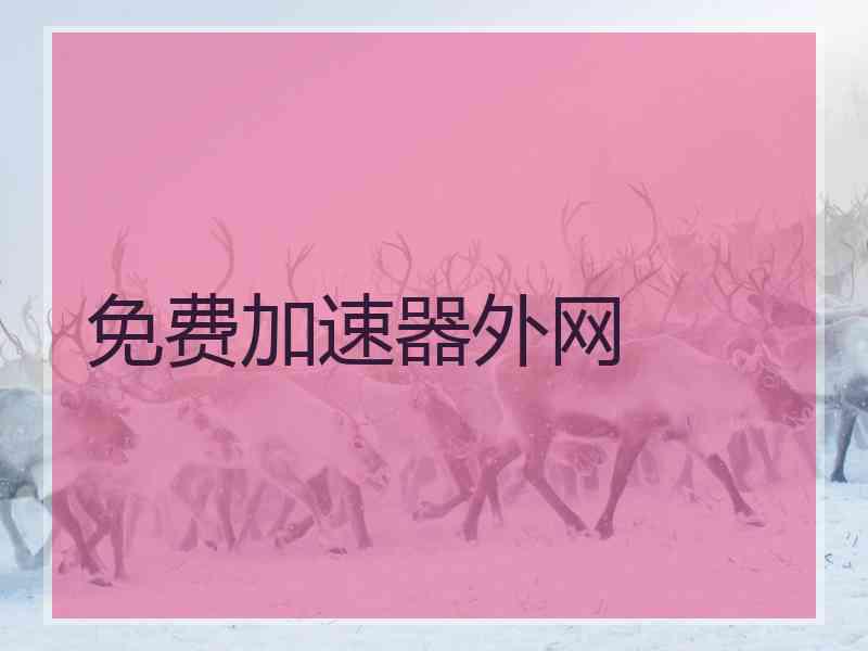 免费加速器外网