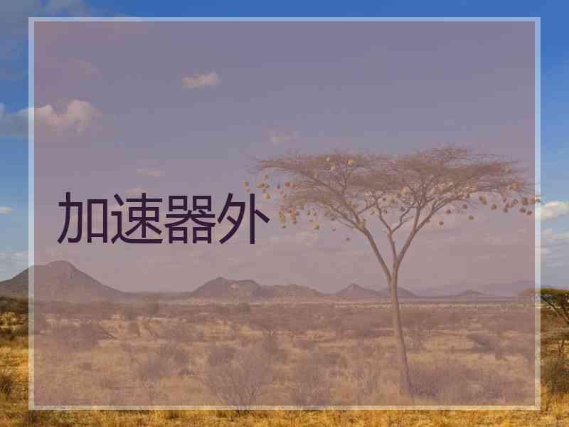 加速器外