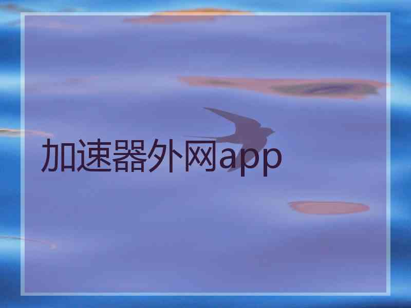 加速器外网app