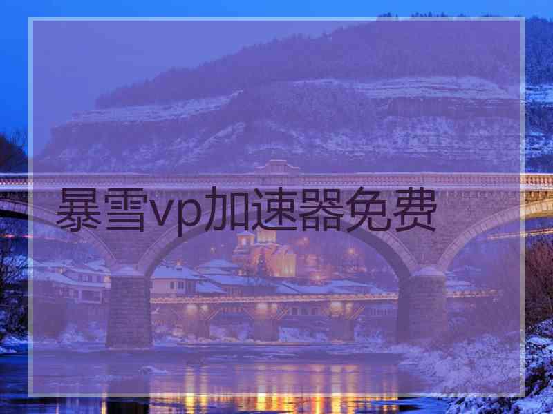 暴雪vp加速器免费