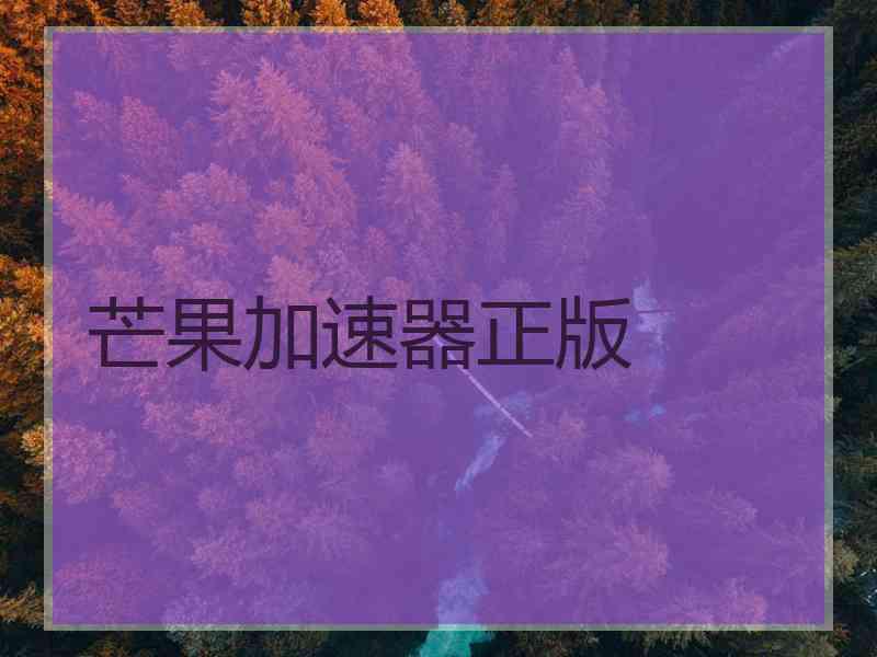 芒果加速器正版