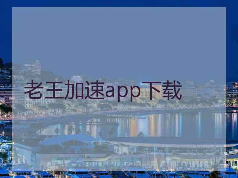 老王加速app下载
