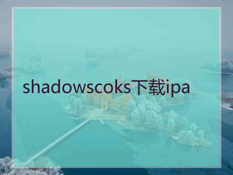 shadowscoks下载ipa