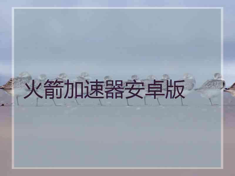 火箭加速器安卓版