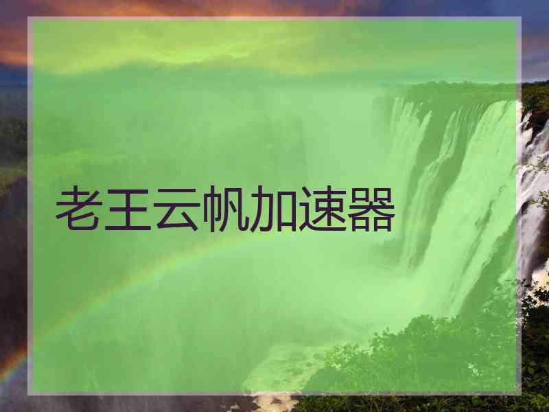 老王云帆加速器