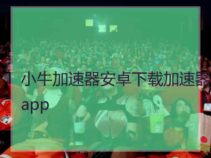 小牛加速器安卓下载加速器app