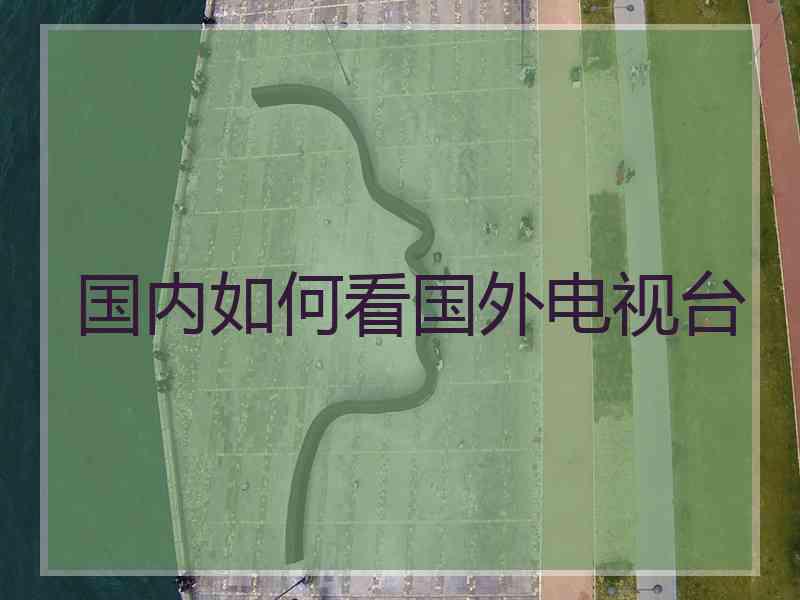 国内如何看国外电视台