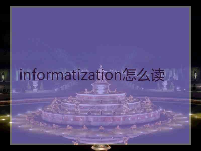 informatization怎么读