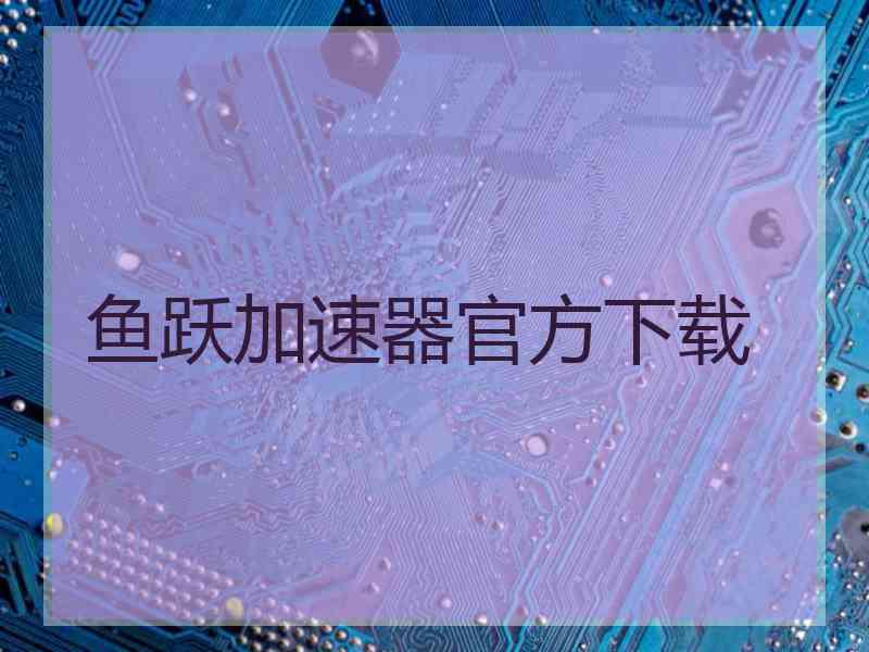 鱼跃加速器官方下载