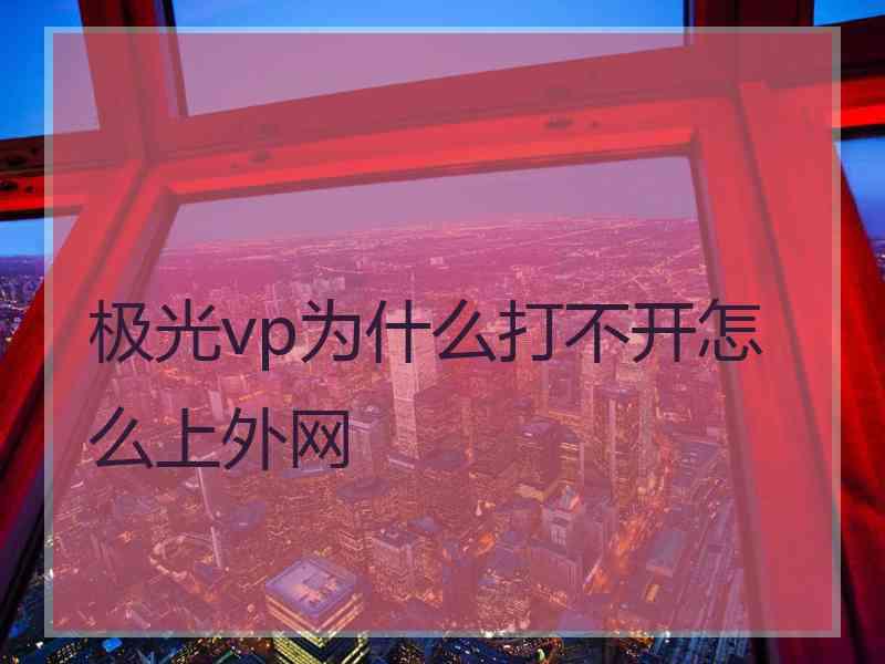 极光vp为什么打不开怎么上外网
