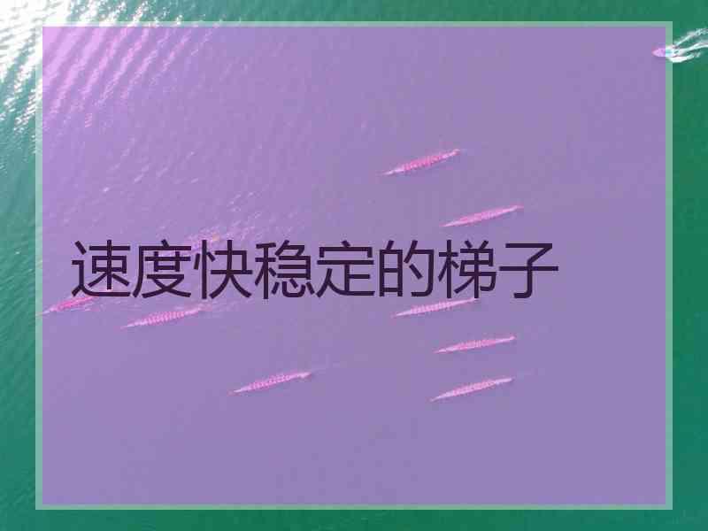 速度快稳定的梯子