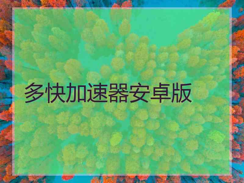 多快加速器安卓版