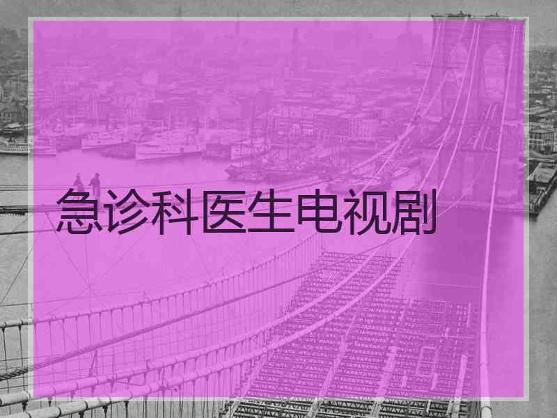 急诊科医生电视剧