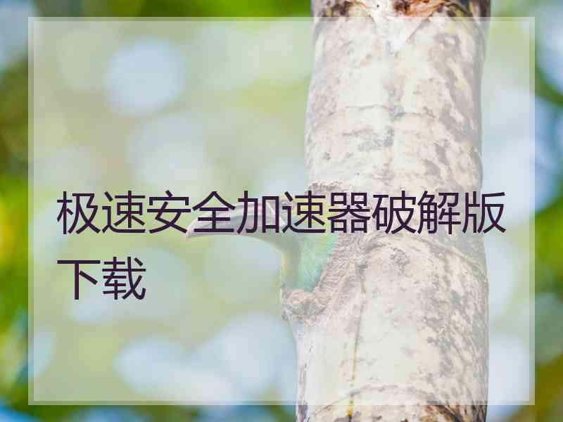 极速安全加速器破解版下载