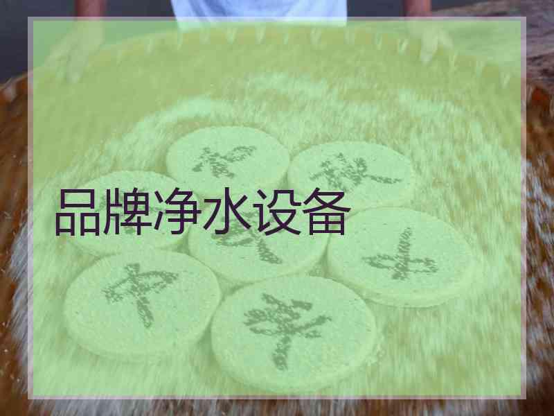 品牌净水设备