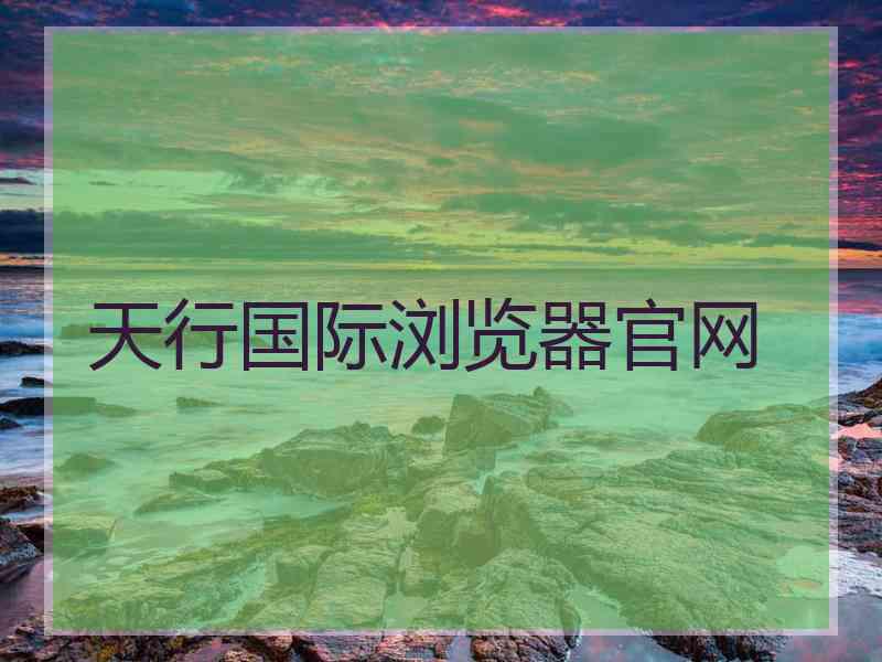 天行国际浏览器官网
