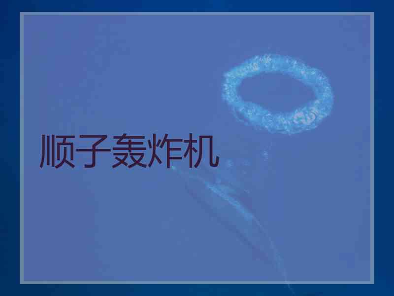 顺子轰炸机